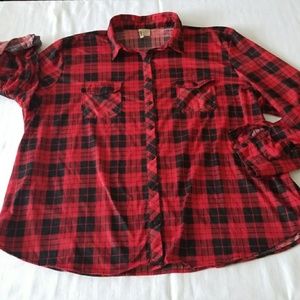 buffalo plaid shirt womens plus